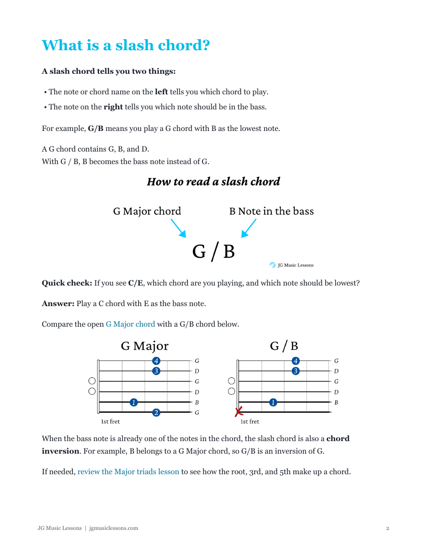 Slash chords guide preview 2