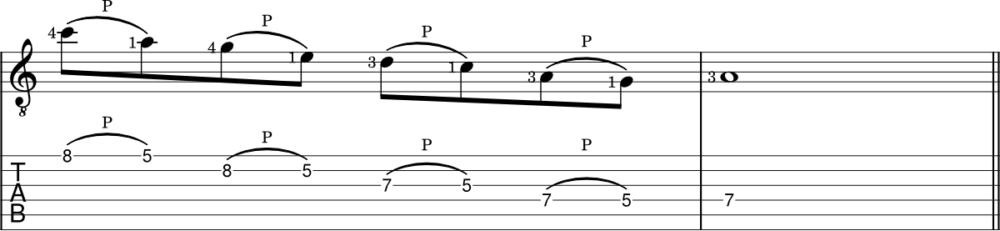 Hammer Ons and Pull Offs - example 2