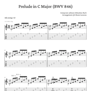 Prelude in C Major BWV 846 - Bach preview