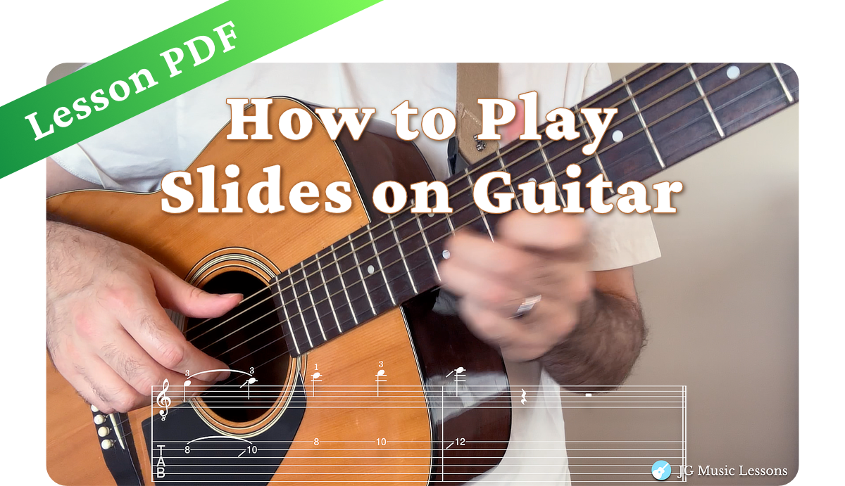 Slides on Guitar Lesson PDF Banner