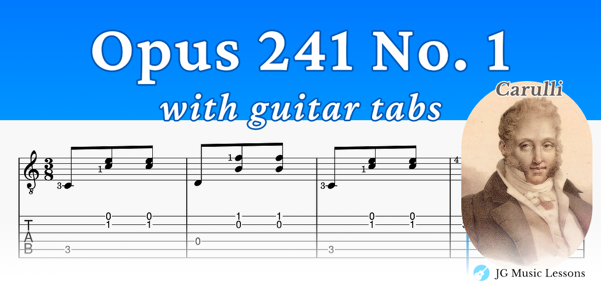 Opus 241 No 1 Carulli banner