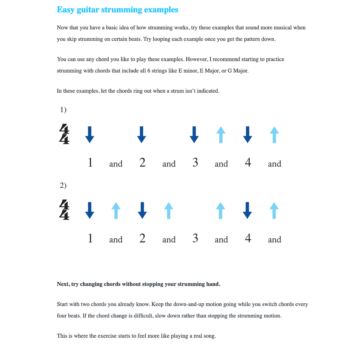 Strumming on Guitar PDF preview 1