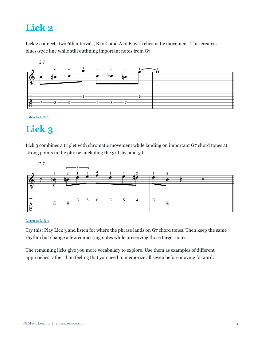 7 jazz blues licks preview page 3