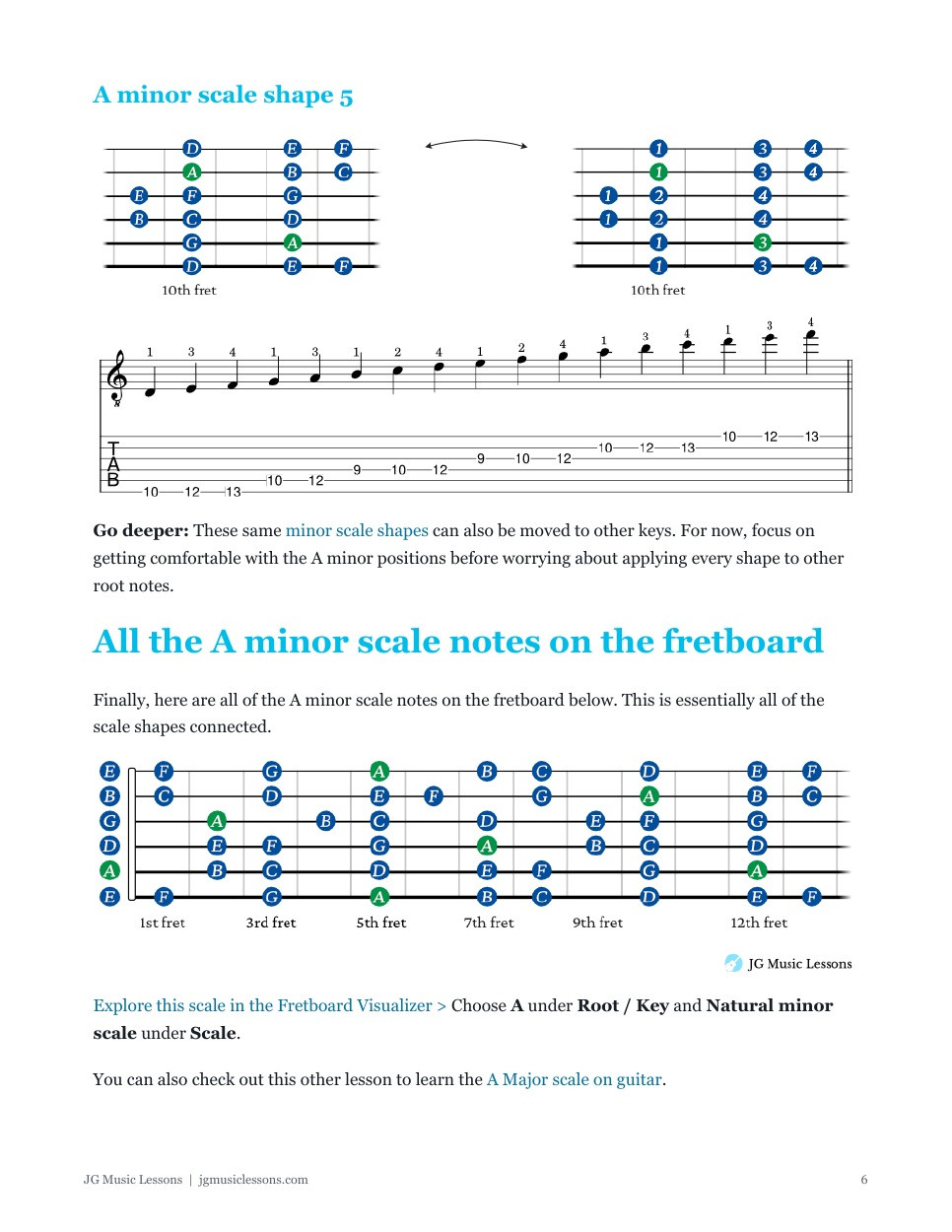 A minor scale preview 6