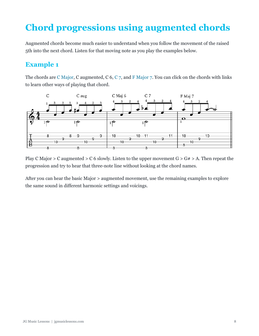Augmented chords preview 8