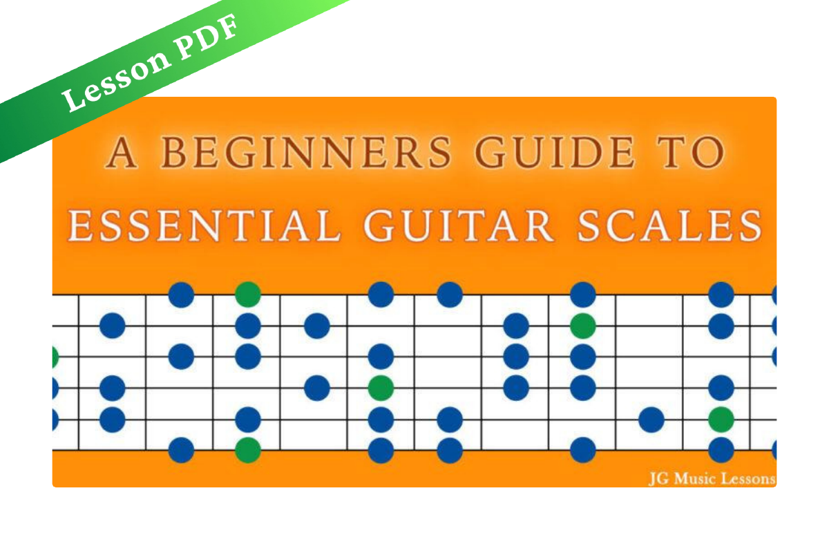 Essential Guitar Scales – Lesson PDF cover