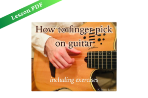 How to Finger Pick on Guitar – Lesson PDF