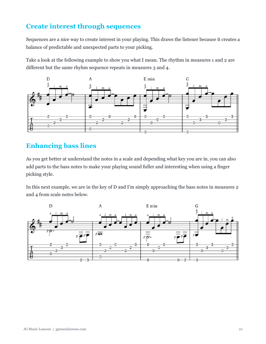 Fingerpicking tips preview 10