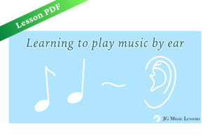 How to Learn to Play Music by Ear (6 Tips) – Lesson PDF cover