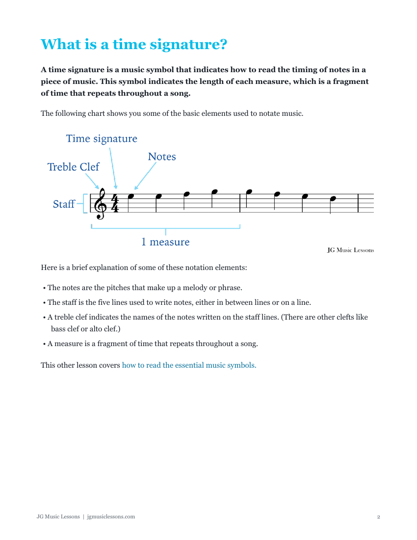 Time signatures preview 2
